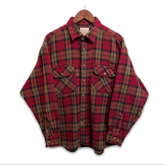Cabela's Other - Cabela’s Legendary Quality Heavyweight Plaid Flannel Button Up Shirt 

Size:XL